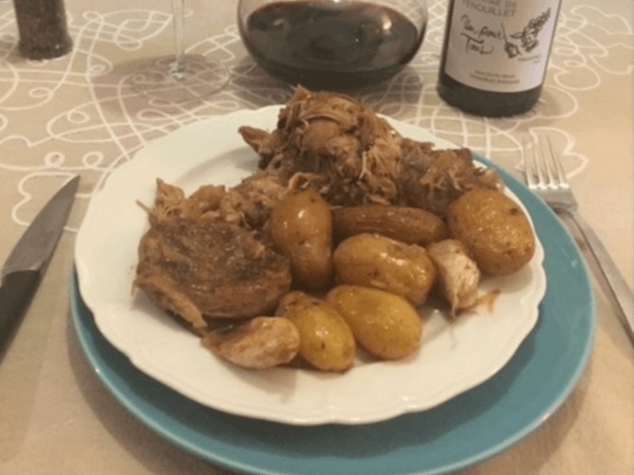 Agneau au Zaatar confit et ses petites pommes de terre glacées au four