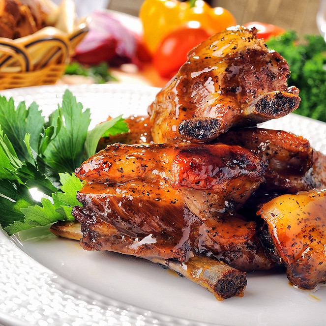 Agneau au miel et à la moutarde