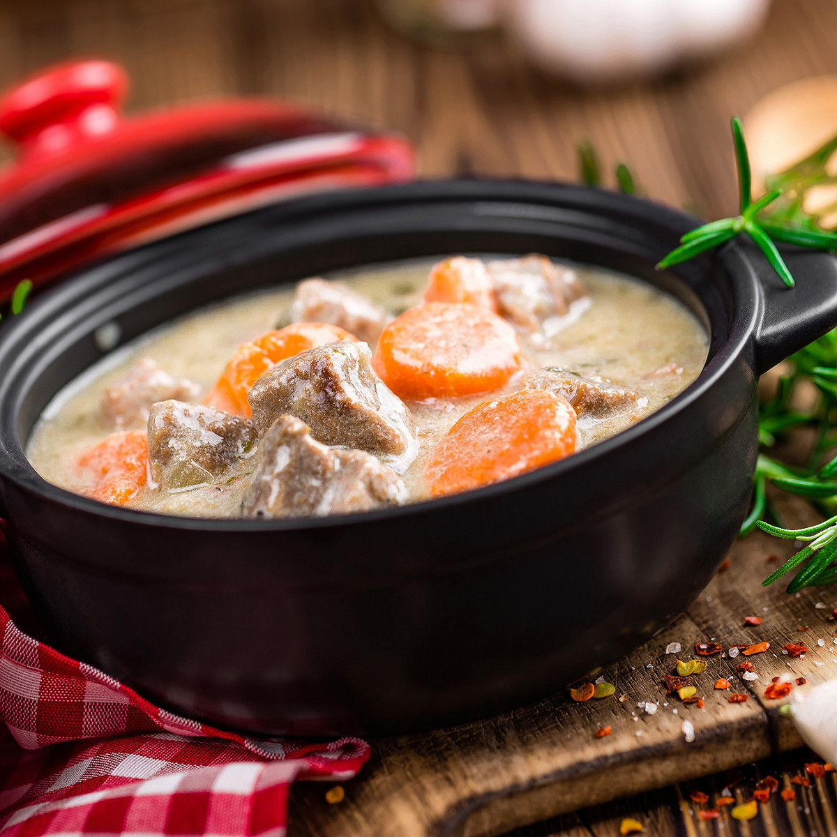 Agneau sauce crème