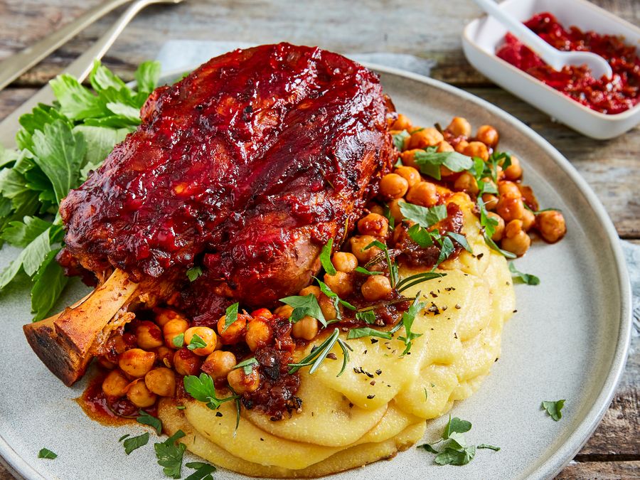 Agneau mijoté au double concentré de tomates
