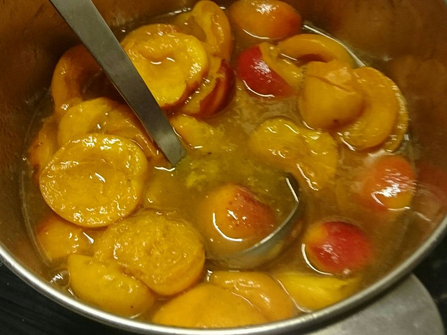 Abricots au sirop sans alcool